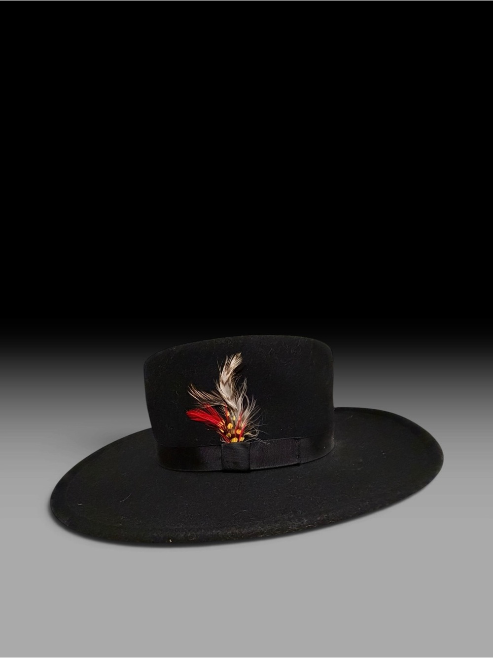 New York HatCo. LiteFelt wool Western Gambler hat made USA feather packable